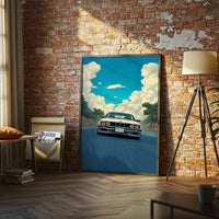 BMW Car Aesthetic Décor Poster, Contemporary Automotive Wall Print for Home or Office Decor