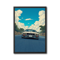 BMW Car Aesthetic Décor Poster, Contemporary Automotive Wall Print for Home or Office Decor