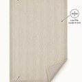 Bordered Modern Kitchen Rug – Beige – features