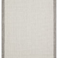 Bordered Modern Kitchen Rug – Cream & Gray
