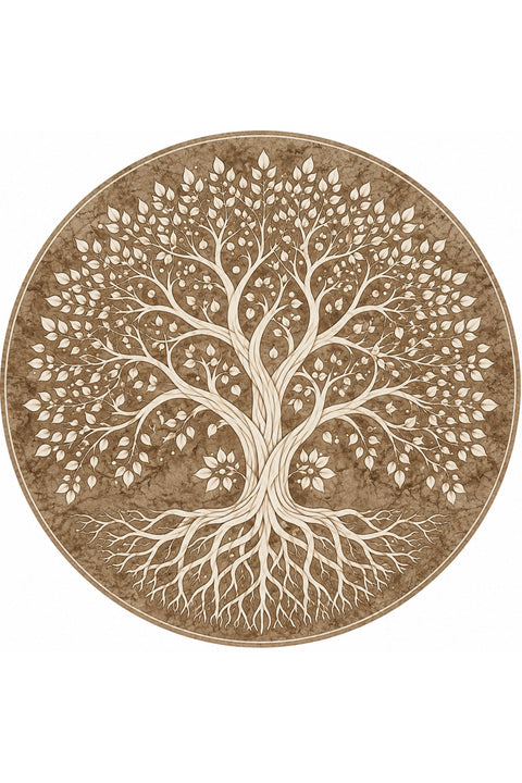 Botanical Marble Geometric Area Rug