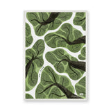 Botanical Modern Wall Art – Green Tree Canopy Watercolor Print