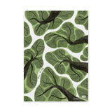 Botanical Modern Wall Art – Green Tree Canopy Watercolor Print