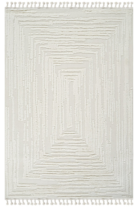 Boucle Modern Area Rug – Beige 11