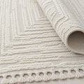 Boucle Modern Area Rug – Beige 11 – texture close-up