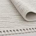 Boucle Modern Area Rug – Cream – texture close-up