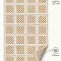 Boucle Scandinavian Area Rug – Cream & Beige – features