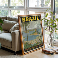 Brazil Heritage Travel Wall Poster Home Art – Retro South America Print