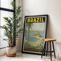Brazil Heritage Travel Wall Poster Home Art – Retro South America Print
