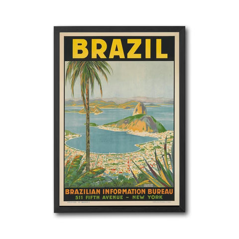 Brazil Heritage Travel Wall Poster Home Art – Retro South America Print