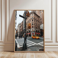 Broadway New York City Street Scene Wall Poster – Aesthetic NYC Wall Poster