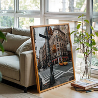Broadway New York City Street Scene Wall Poster – Aesthetic NYC Wall Poster
