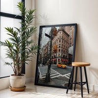 Broadway New York City Street Scene Wall Poster – Aesthetic NYC Wall Poster