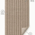 Bubble Modern Plush Area Rug – Brown – features