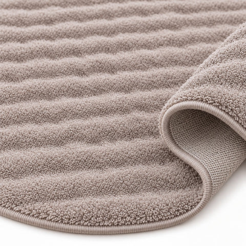 Bubble Modern Plush Area Rug – Taupe – texture close-up
