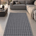 Bubble Modern Shag Area Rug in a living room