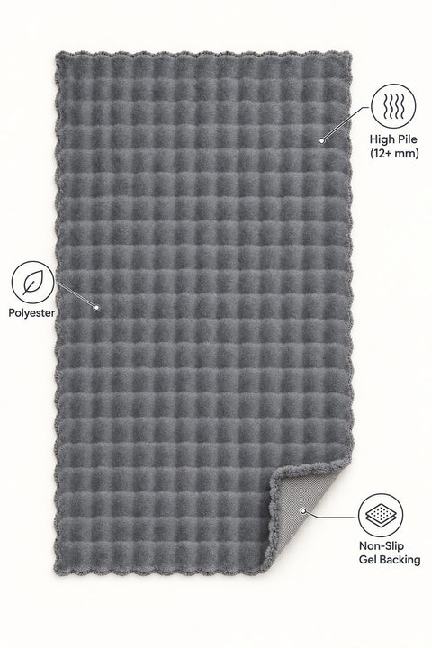 Bubble Modern Shag Area Rug – features