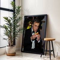 BURGER Editorial Wall Poster – Man in Tuxedo Eating Burger Wall Poster
