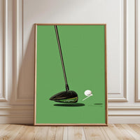 Callaway Golf Club Minimal Wall Poster | Contemporary Golf Wall Print
