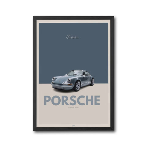 Carrera Porsche Custom Rare 1963 Heritage Car Décor Poster Wall Print