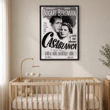 Casablanca Movie Vintage Wall Art – Black and White Film Print
