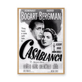 Casablanca Movie Vintage Wall Art – Black and White Film Print