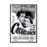 Casablanca Movie Vintage Wall Art – Black and White Film Print