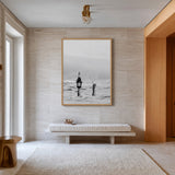 Champagne Ocean Surreal Wall Art – Black and White Peace Swim