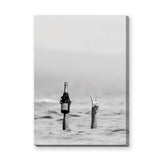 Champagne Ocean Surreal Wall Art – Black and White Peace Swim