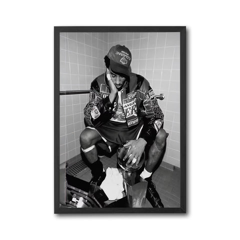 Champion Lakers Nostalgic Basketball Décor Poster | Retro Sports Home Art