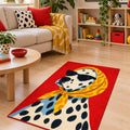 Character Kids Area Rug – Orange in a living room