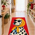 Character Kids Area Rug – Orange in a hallway