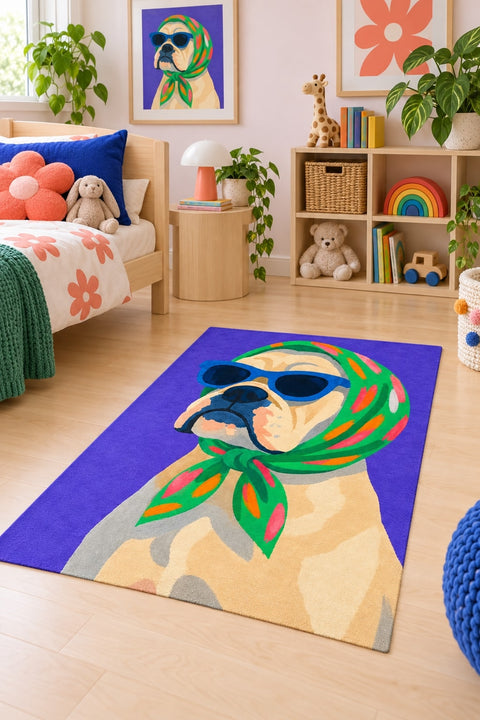 Character Kids Area Rug – Pink in a nursery