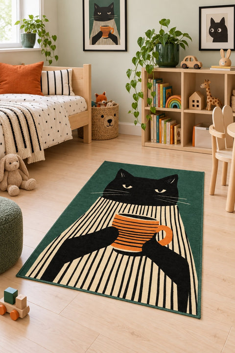 Character Kids Area Rug – Purple in a nursery