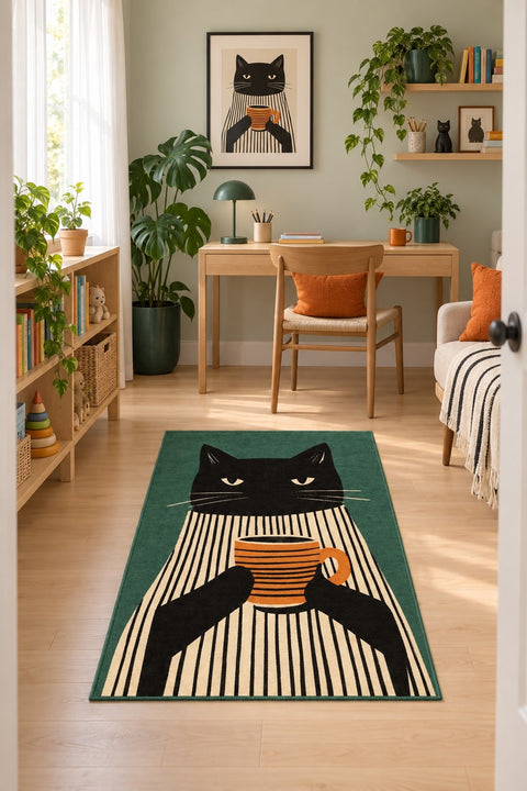 Character Kids Area Rug – Purple in a office