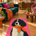 Character Kids Area Rug – Red in a living room