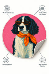 Character Kids Round Rug – Pink – features