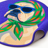 Character Kids Round Rug – Purple – texture close-up