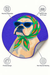 Character Kids Round Rug – Purple – features