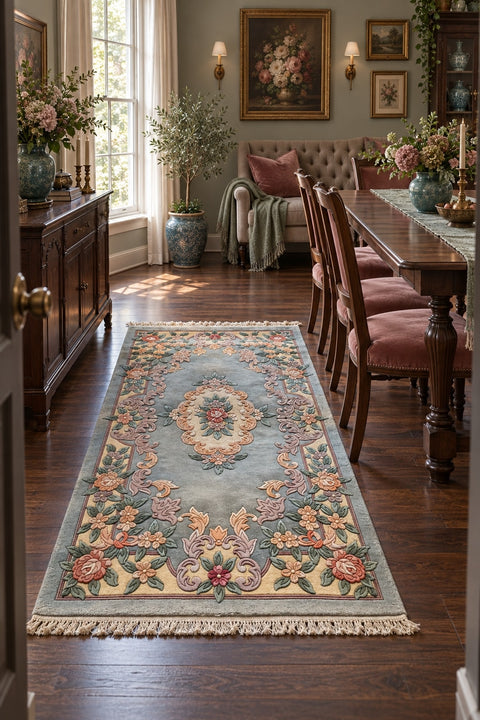 Chinese Traditional Area Rug in a dining room