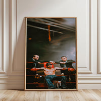 Cinematic Boxer in the Ring Wall Décor Print | Motivational Boxing Print for Home Gym Decor