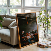 Cinematic Boxer in the Ring Wall Décor Print | Motivational Boxing Print for Home Gym Decor