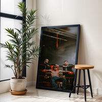 Cinematic Boxer in the Ring Wall Décor Print | Motivational Boxing Print for Home Gym Decor