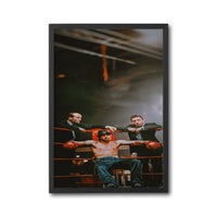 Cinematic Boxer in the Ring Wall Décor Print | Motivational Boxing Print for Home Gym Decor