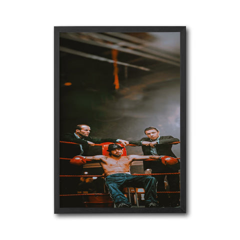 Cinematic Boxer in the Ring Wall Décor Print | Motivational Boxing Print for Home Gym Decor