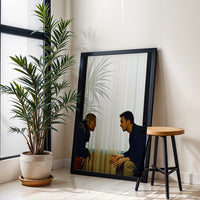 Cinematic Conversation Wall Décor Print – Dramatic Two Men Scene Print