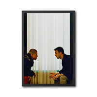 Cinematic Conversation Wall Décor Print – Dramatic Two Men Scene Print