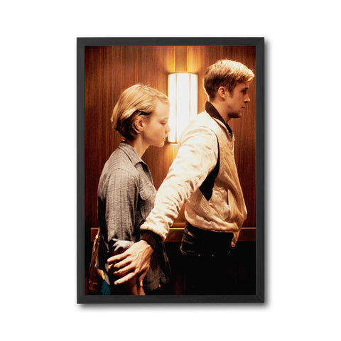 Cinematic Elevator Scene Wall Poster, Romantic Movie-Inspired Wall Décor