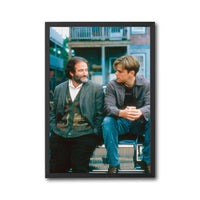 Cinematic Friendship Wall Print Poster – Two Men Sitting on Car Print
