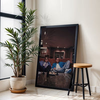 Cinematic Lounge Scene Wall Poster – Relaxed Movie-Style Home Decor Print